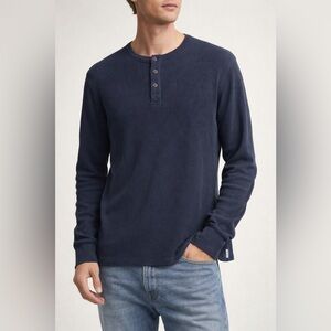 Frame blue thermal Henley